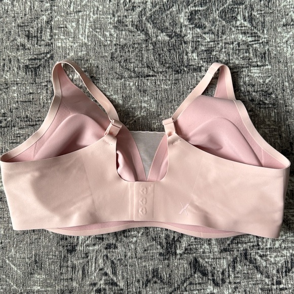 Blush pink Knix Shadow Mesh Revolution V Neck Bra XL+ - Picture 6 of 9